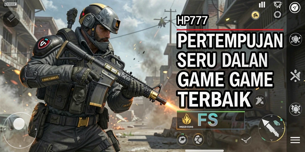 Screenshot gameplay intens dari HP777 dengan aksi tembak-menembak yang dinamis.