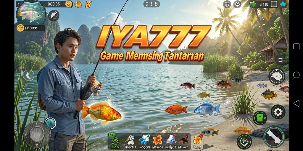 Screenshot utama IYA777 menampilkan gameplay memancing yang menakjubkan.