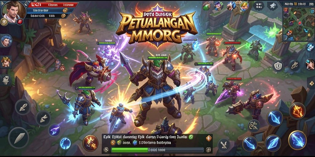 Screenshot gameplay LK21 menampilkan aksi seru dalam dunia MMORPG.