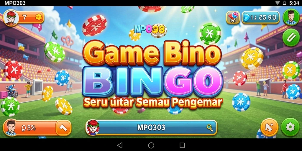 Screenshot MPO303 menampilkan keseruan gameplay Bingo yang menarik.