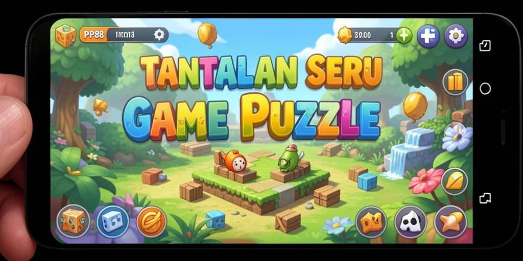 Tampilan gameplay puzzle menantang dengan grafik menarik dari PP88.