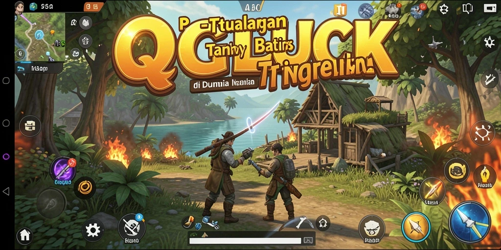 Tampilan gameplay QGLUCK yang menakjubkan dan immersive.