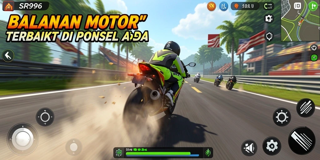 Tampilan menegangkan dari balapan motor di <strong>SR996</strong> dengan aksi luar biasa.