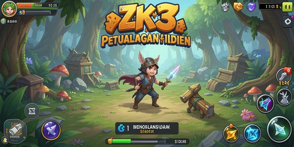 Tampilan gameplay ZK3 yang menawan dan menghibur.